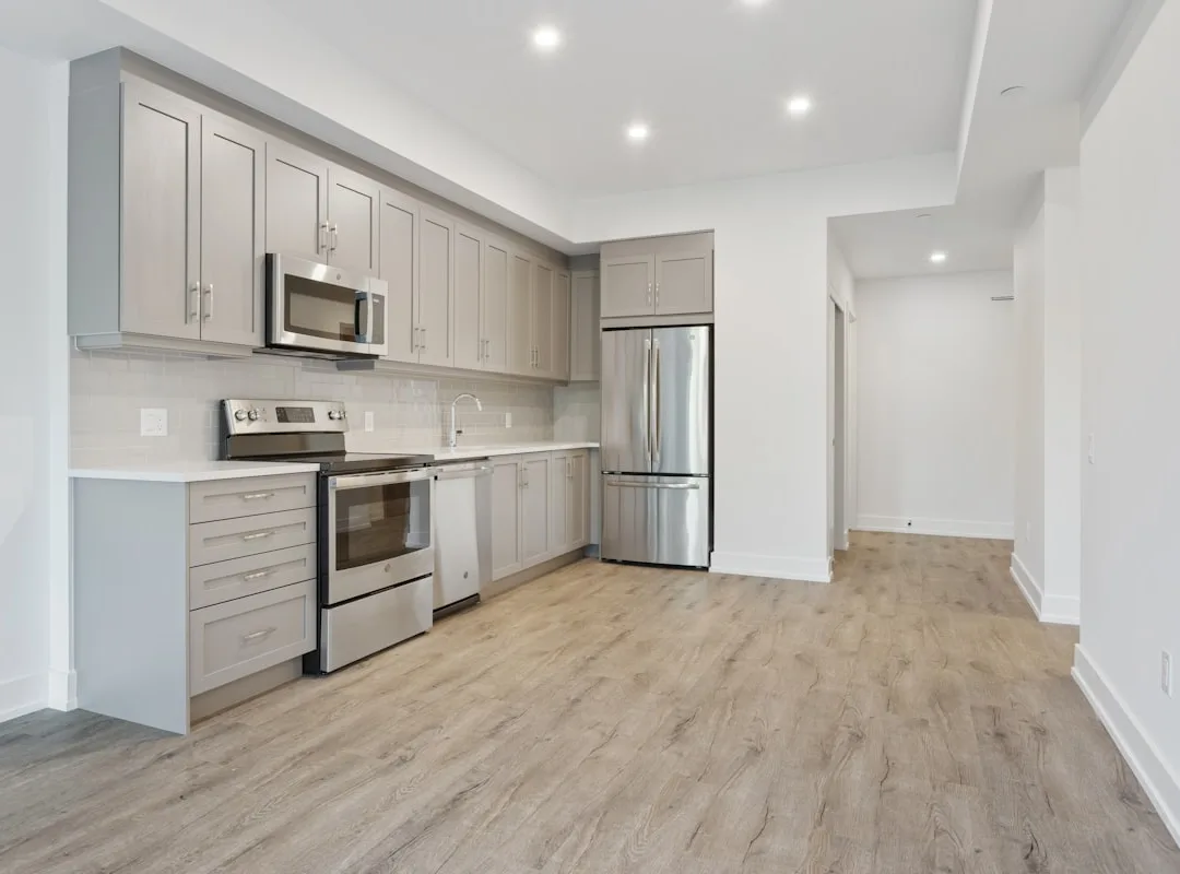 Two-bedroom basement suite in Upper Lonsdale, North Vancouver — open layout with private entrance