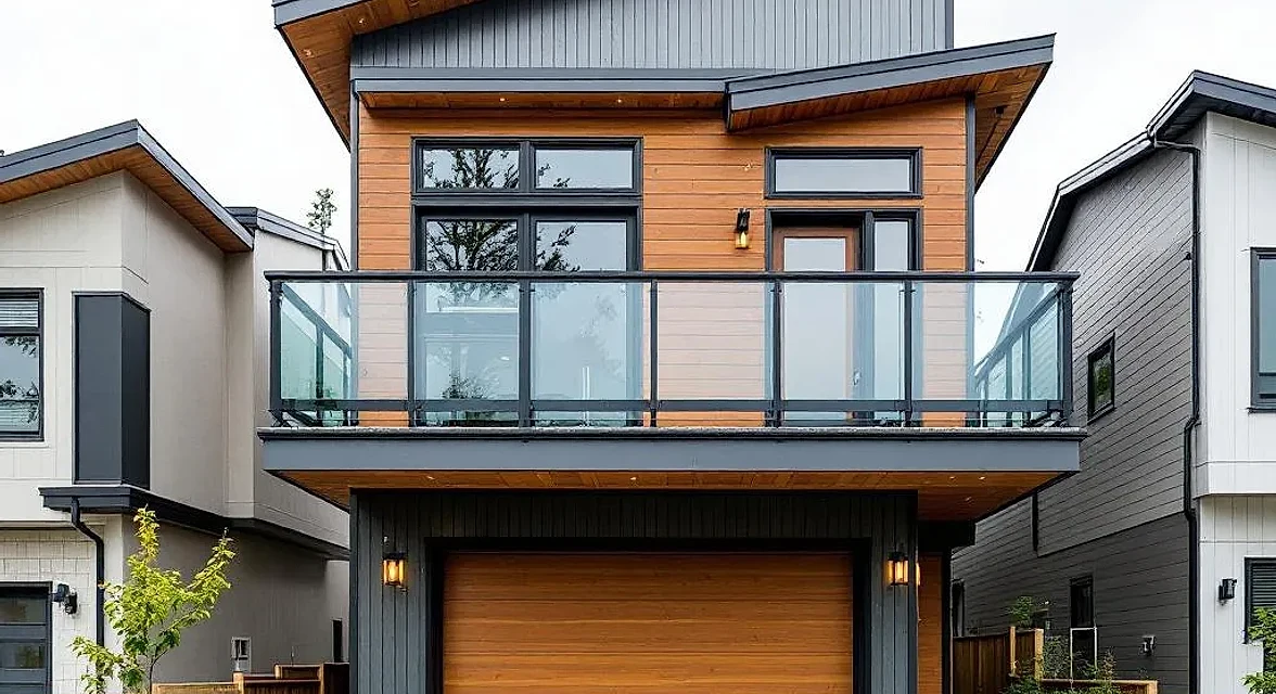 Two-storey laneway house over garage in Burnaby by BRIO Construction